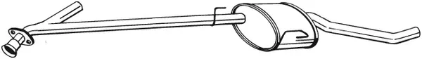 BOSAL Mittelschalldämpfer 283543 für Vaughall
