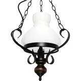 Licht-Erlebnisse Petronel 0-flg. 40 cm rund Holz Glas Metall