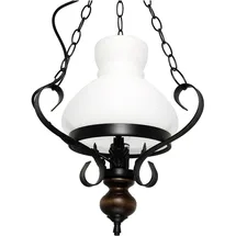 Licht-Erlebnisse Petronel 0-flg. 40 cm rund Holz Glas Metall