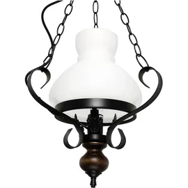Licht-Erlebnisse Petronel 0-flg. 40 cm rund Holz Glas Metall
