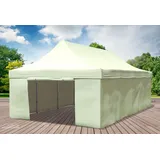 Faltpavillon Faltzelt Pavillon 4x8m Beige Gartenzelt Klappzelt Wasserdicht