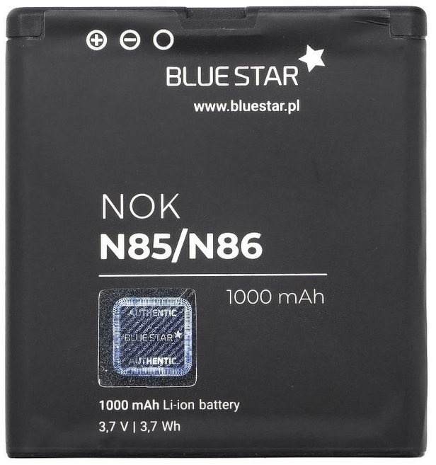 BlueStar Akku Ersatz kompatibel mit Nokia N85 / X7-00 1000 mAh Austausch Batterie Nokia BP-5K Smartphone-Akku