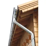 Wolff Finnhaus Aludachrundrinne SD bis 600 cm mit 2 Fallrohren