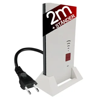 TronicXL 2 Meter Verlängerung/Ständer W-LAN Repeater kompatibel mit Fritz Repeater 2400 1160 1750e AVM Fritz! Halterung Stand 2m + Ständer