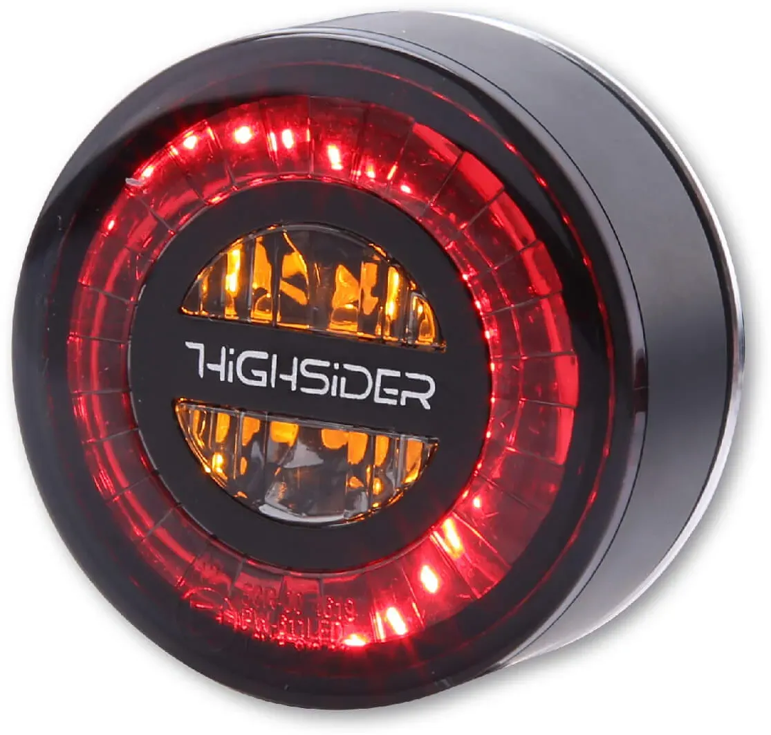 HIGHSIDER HIGHSIDER LED achterlichtunit ROCKET, zwart, zwart