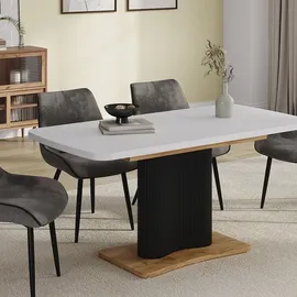 Vicco Fenaro 120 x 77,4 x 80 cm weiß/goldkraft Eiche