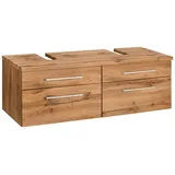 WELLTIME Waschbeckenunterschrank "Davos", braun (eichefarben, eichefarben), B:120cm H:41cm T:47cm, Schränke, Waschbeckenunterschrank, Breite 120 cm