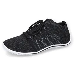 Barfußschuh DOCKERS BY GERLI, Damen, Gr. 39, schwarz, Textil, sportlich, Schuhe, Sneaker, Schnürschuh mit Wechselfußbett
