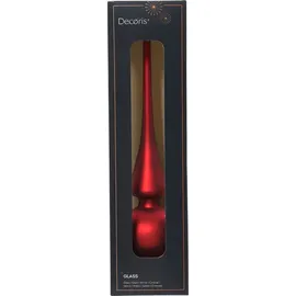 Christmas Decorations Christbaumschmuck Christbaumspitze Glas 26cm ochsenblut matt