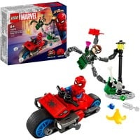 76275 Marvel Super Heroes Motorrad-Verfolgungsjagd: Spider-Man vs. Doc Ock, Konstruktionsspielzeug