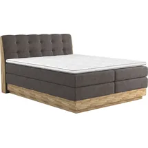 Home Affaire Boxspringbett »Naome« Boxspringbett, Inklusive Topper braun