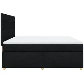 vidaXL Boxspringbett 180 x 200 cm Schwarz