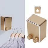 Goldener, Ausziehbarer Wäscheständer Zur Wandmontage, Edelstahl, Langlebig, Für Balkon Oder Innenbereich, Platzsparend, Rostfrei, Einfach Zu Montieren