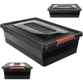 Kadax Aufbewahrungsbox 28 L 1-tlg. schwarz