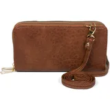 Stylebreaker 2 in 1 Umhängetasche Kunstleder Mocca-Braun