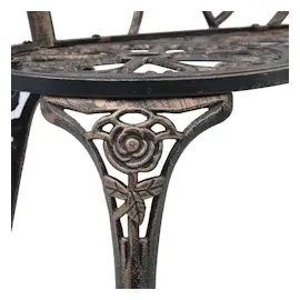 vidaXL Gartenbank 100 x 49 x 80 cm Braun