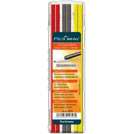 Pica Ersatzminen Set 12 Stück 2,0 mm gelb/rot/grau