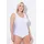 Ulla Popken Body Shaping-Body Nadelstreifen ohne BH tragbar weiß 110G