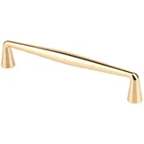 livingpoint24 Möbelgriff Möbelgriff BA 128mm Küchengriff Linea Gold Schrankgriff Messing glanz (1-St., 17), Modern