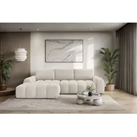 OTTO home Ecksofa OTTO HOME "AZITA L-Form, 270 cm - OTTO. Verlässliche Qualität.", beige, B:270cm H:84cm T:166,5cm, 100% Polyester, Sofas, Ecksofa, wahlweise als Schlafsofa m. Bettkasten, Bubble-Optik, Topseller