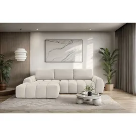 OTTO home Ecksofa OTTO HOME "AZITA L-Form, 270 cm - OTTO. Verlässliche Qualität.", beige, B:270cm H:84cm T:166,5cm, 100% Polyester, Sofas, Ecksofa, wahlweise als Schlafsofa m. Bettkasten, Bubble-Optik, Topseller