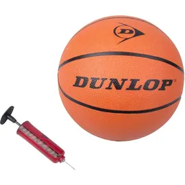 Dunlop Basketballkorb Set – Basketball Korb Höhenverstellbar: 165 - 205 cm – Basketballkörbe mit Basketballständer, Ball und Pumpe – Basketballkorb Outdoor mit Füllbarer Fussstand - Schwarz