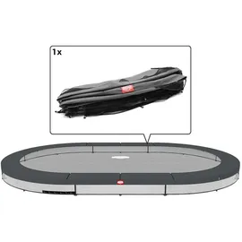 Berg Toys Schutzrand für Grand Favorit InGround 520 Trampoline grau 520 cm