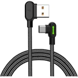 Mcdodo Schnellwinkelkabel 90 Led Usb Typ C 1,2M - Schwarz