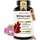 2-Monats Leber Kur - 120 Leber Kapseln mit Mariendistel Artischocke Löwenzahn & Cholin für eine normale Leberfunktion - plantomol® Leber Komplex mit 13 abgestimmten Inhaltsstoffen - Laborgeprüft