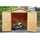 TIMBELA Holzgarage M105 2,22 x 3,20 m Naturholz inkl. Fenster
