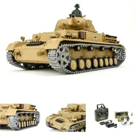 Heng Long Panzer Kampfwagen IV Ausf.F-1 RTR mit Rauch und Sound grau (ET3752)