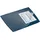 Durable Schreibunterlage ARTWORK 590x470 mm, Schreibtischunterlage mit transparenter Abdeckung PP, Schreibtischunterlage dunkelblau, 722107