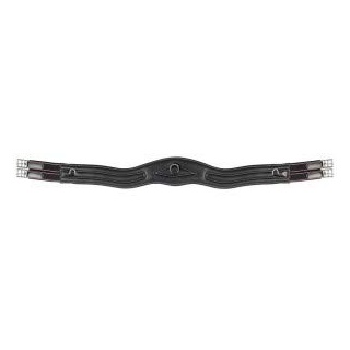 PFIFF Platin, Ledersattelgurt  ́Crosby ́, schwarz 115cm