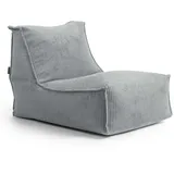 mokebo Sitzsack aus Cord Der Gelassene Bean Bag Relaxliege oder Bodenkissen in Grau