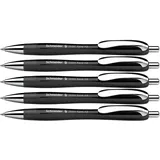 Schneider Kugelschreiber Basic Schwarz 1,4 mm 5 St.