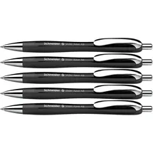 Schneider Kugelschreiber Basic Schwarz 1,4 mm 5 St.