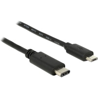 Delock - USB-Kabel - USB-C m USB 2.0 Micro-USB B USB C Schwarz
