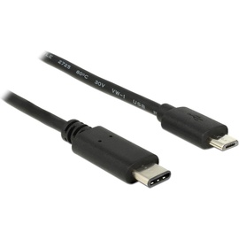 Delock USB-Kabel - USB-C m USB 2.0 Micro-USB B USB C Schwarz
