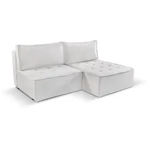 Kaiser Bohoo Mini modernes Ecksofa mit Schlaffunktion Ecru Rechts