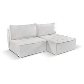 Kaiser Bohoo Mini modernes Ecksofa mit Schlaffunktion Ecru Rechts