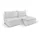 Kaiser Bohoo Mini modernes Ecksofa mit Schlaffunktion Ecru Rechts