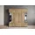 OTTO home Highboard 135 x 134 x 39,5 cm matera anthrazit / Kastanie breslau / Braun