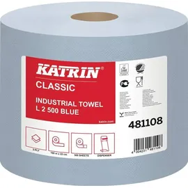 Katrin Classic XXL 2 blue laminated 38x36 cm Rolle mit 500 Blatt