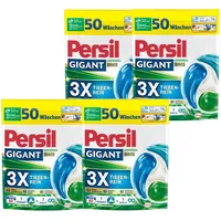 PERSIL Gigant DISCS Universal 4er-Set – Waschmittel mit 3x Tiefenrein-Formel – Vollwaschmittel für strahlend reine Wäsche & hygienische Frische in der Maschine
