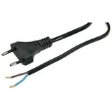 ChiliTec Netzkabel Euro Stecker 1,5m Kabel, blankes Ende Verlängerungskabel
