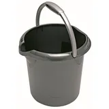 flink & sauber Putzeimer 5,0 l Grau
