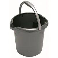 flink & sauber Putzeimer 5,0 l Grau