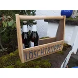 Löschtruppe Bierkasten Flaschenträger Holzkiste Weinregal 38 cm