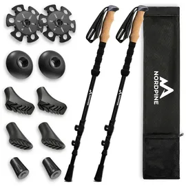 NEOLYMP Teleskop Wanderstöcke 65-135 cm schwarz