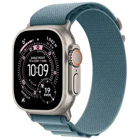 Apple Watch Ultra Alpine Loop 49 mm Hellblau Titan Natur Small